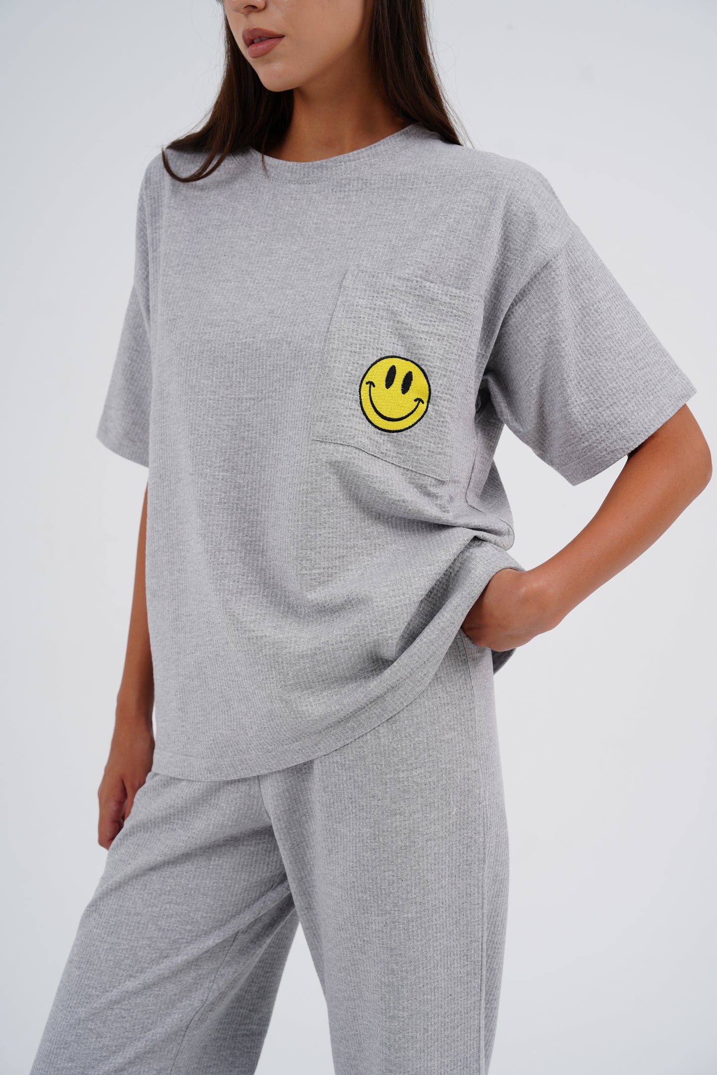 Grey Smiley Pj