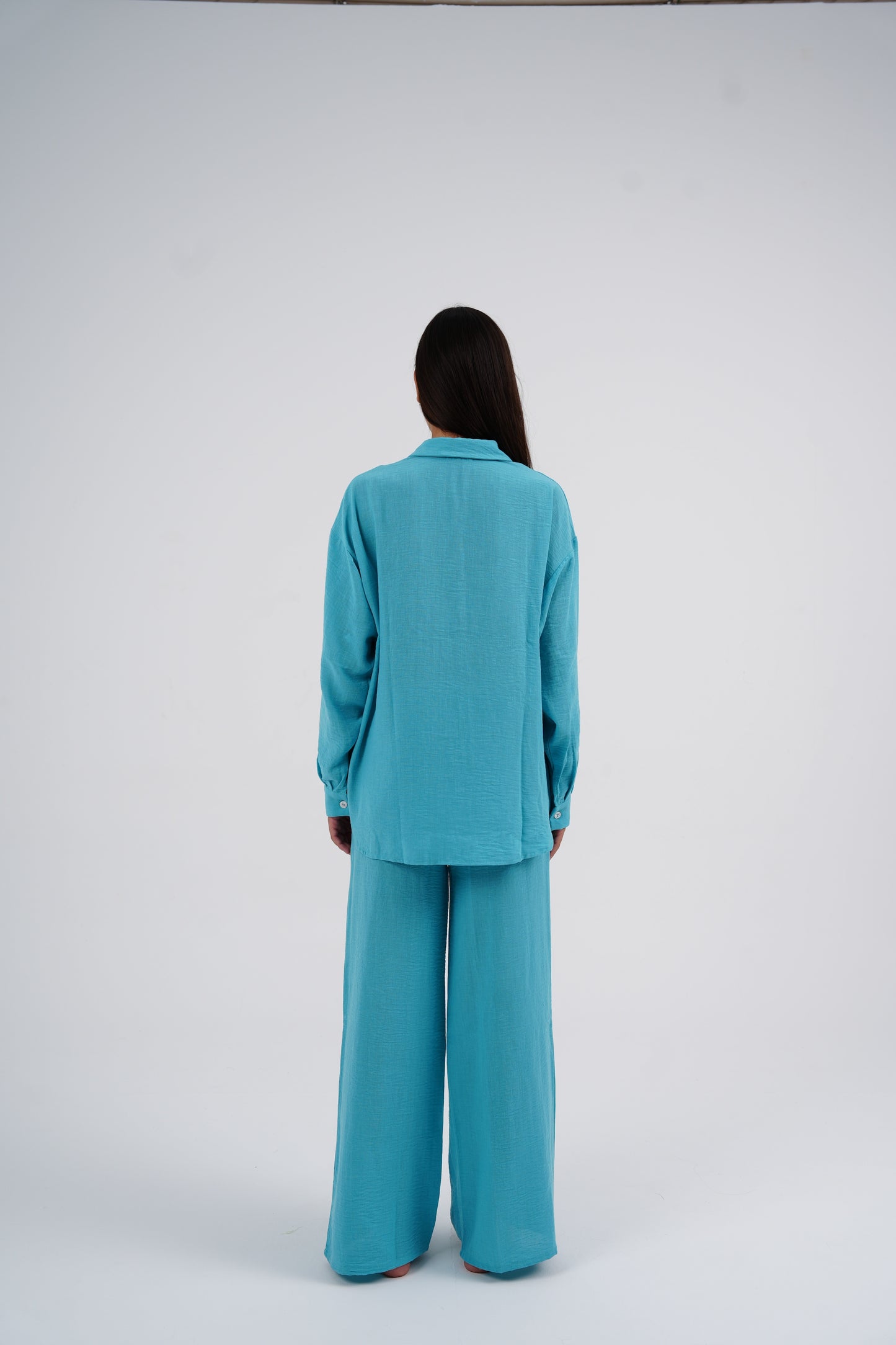 Bloom Turquoise Linen Set