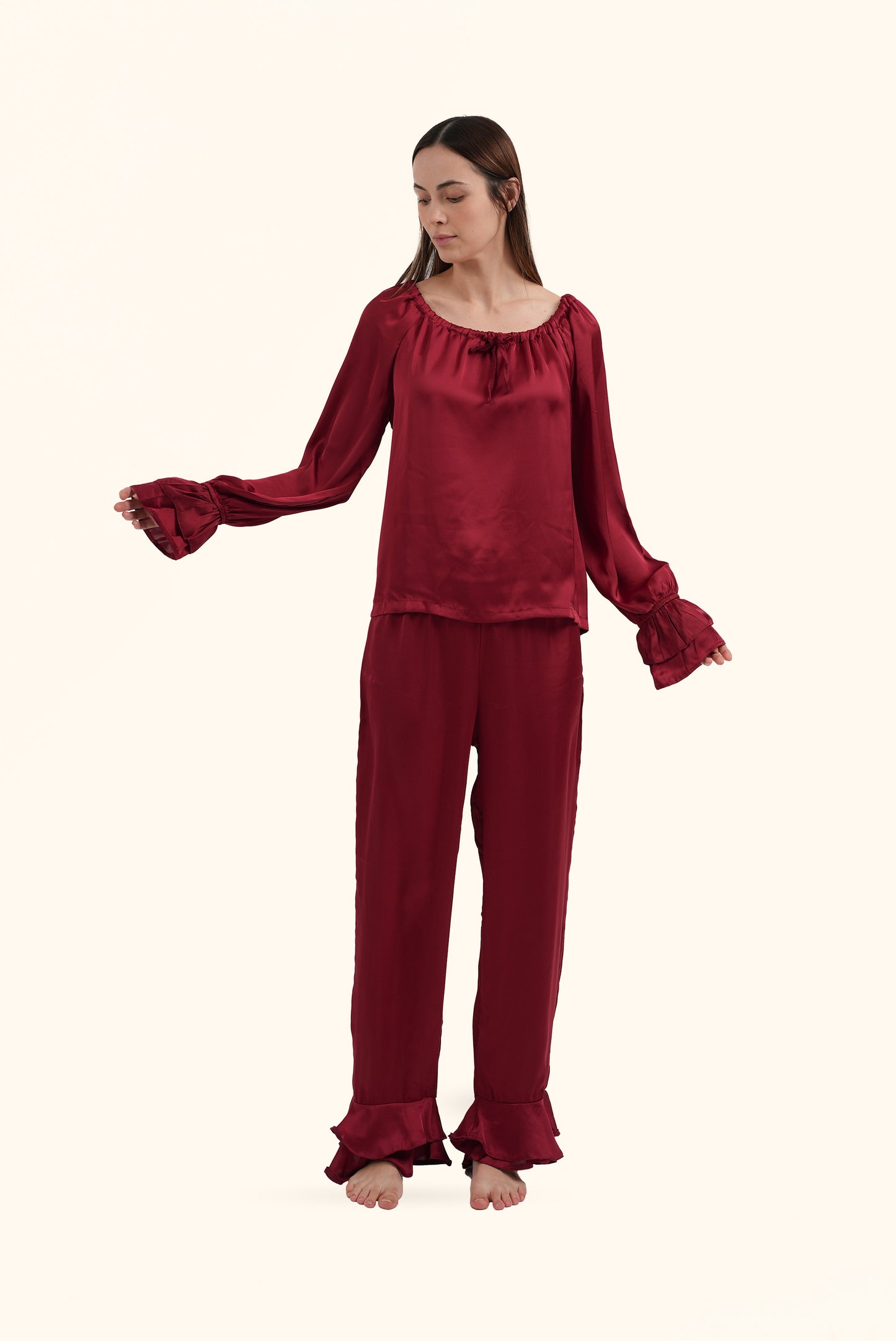 Olivia Burgundy set