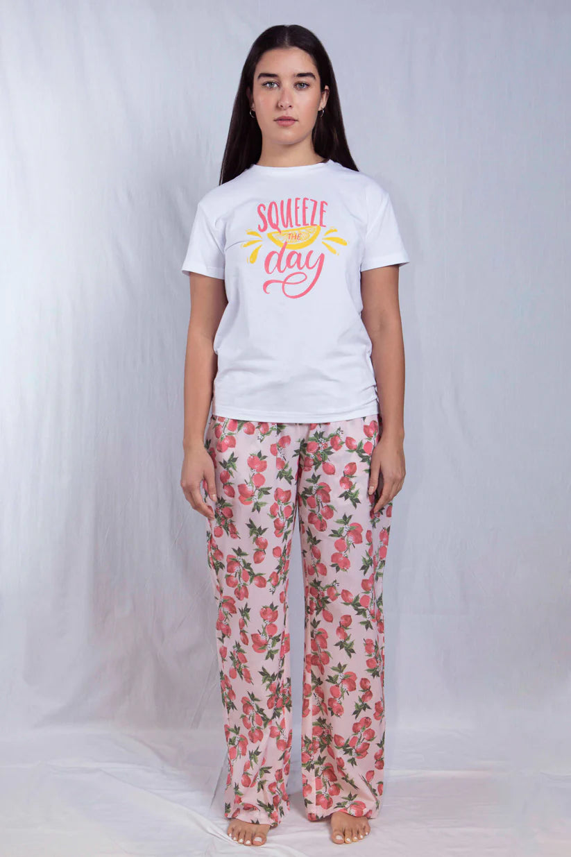 Squeeze The Day Pj Pants Sets