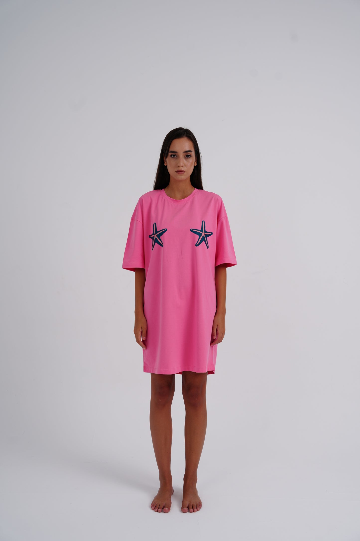 Pink Star Sleeping Shirt