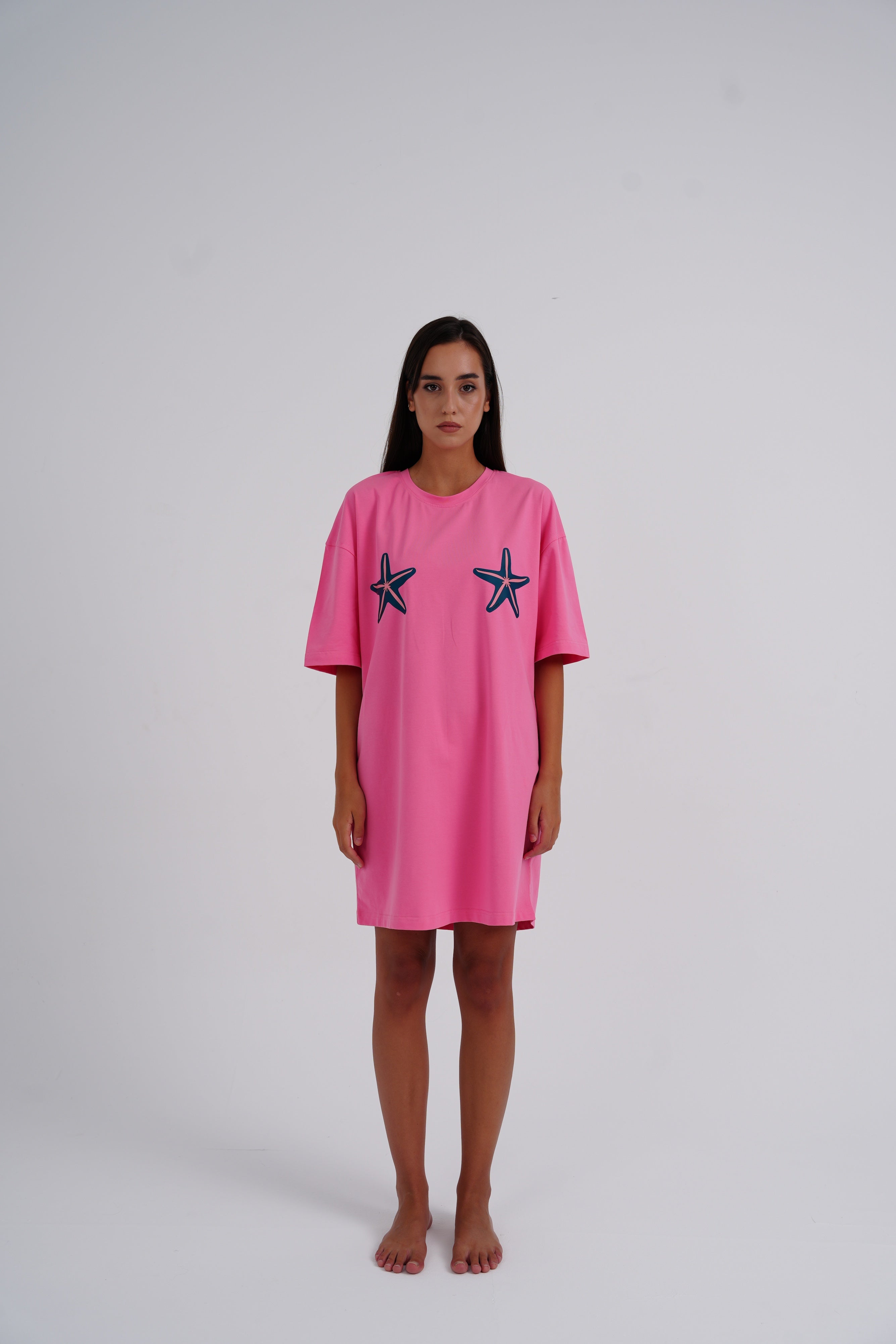 Pink Star Sleeping Shirt