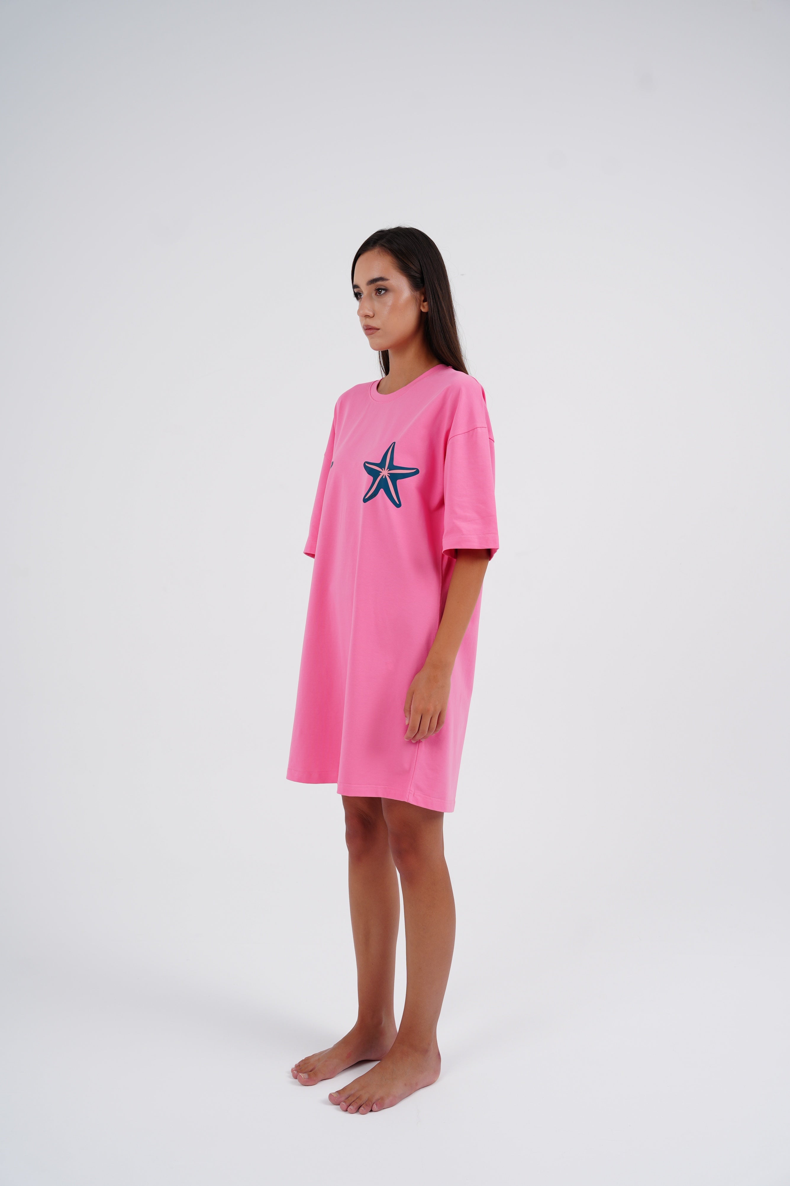 Pink Star Sleeping Shirt