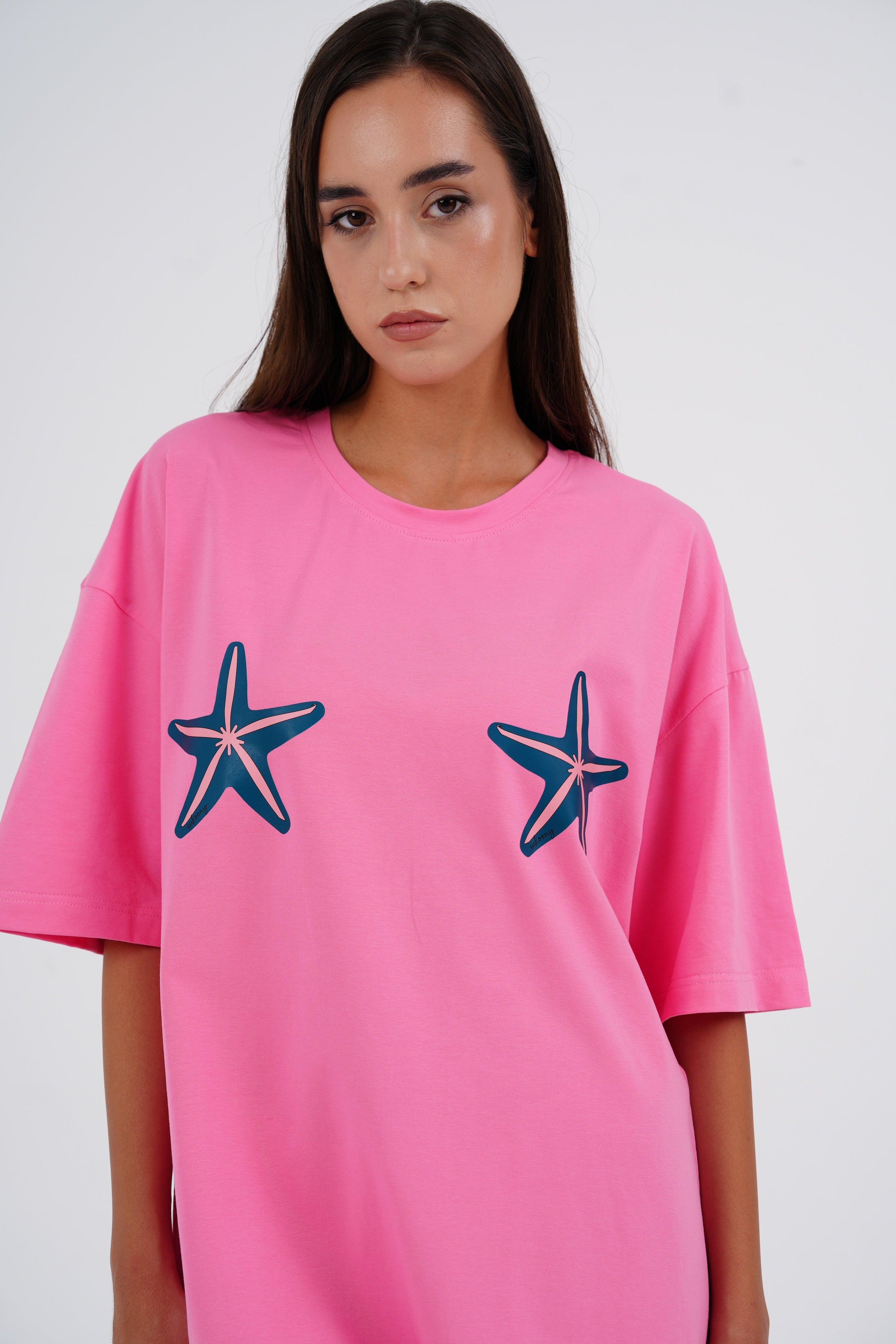 Pink Star Sleeping Shirt