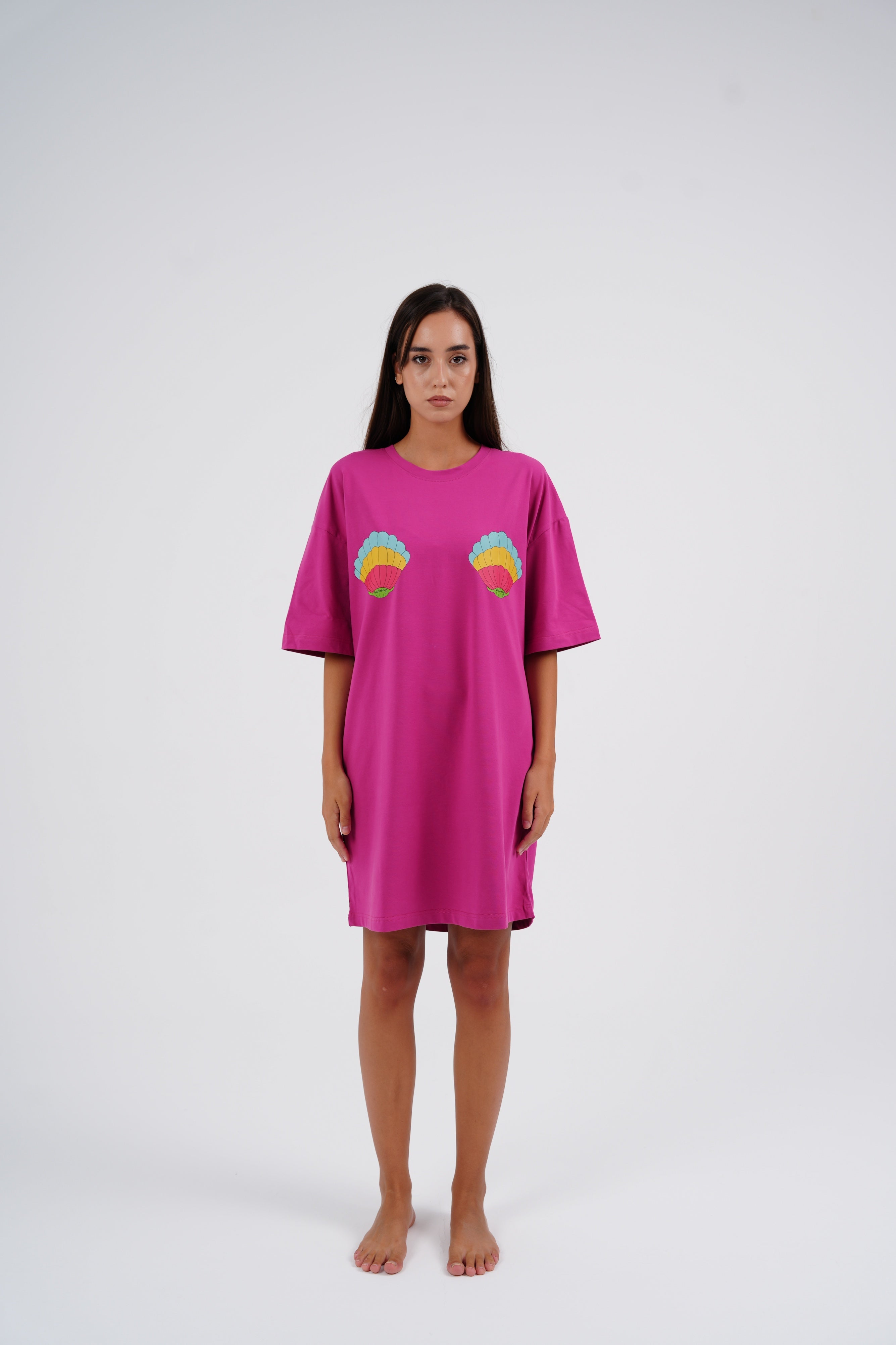 Raspberry Shell Sleeping Shirt