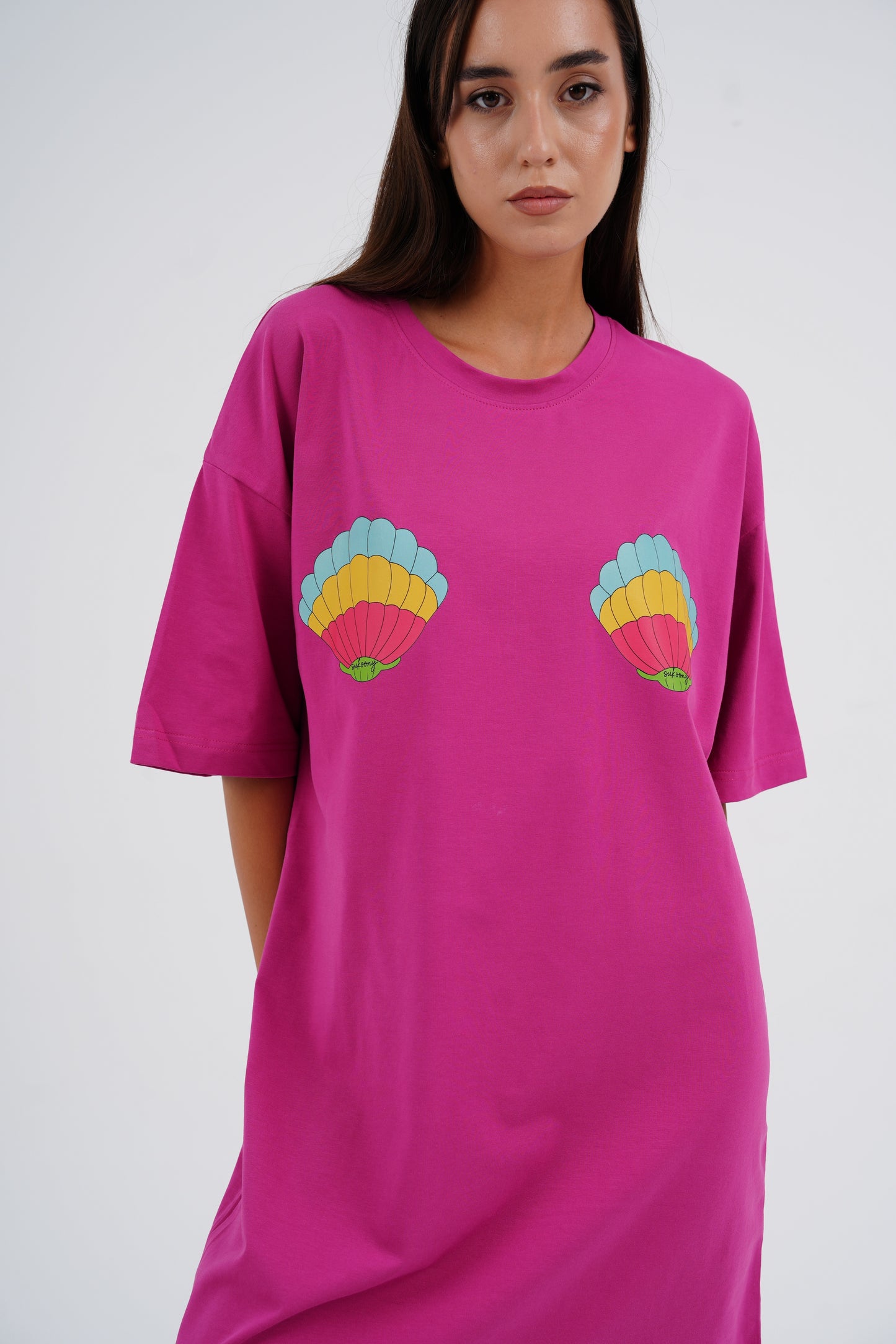 Raspberry Shell Sleeping Shirt