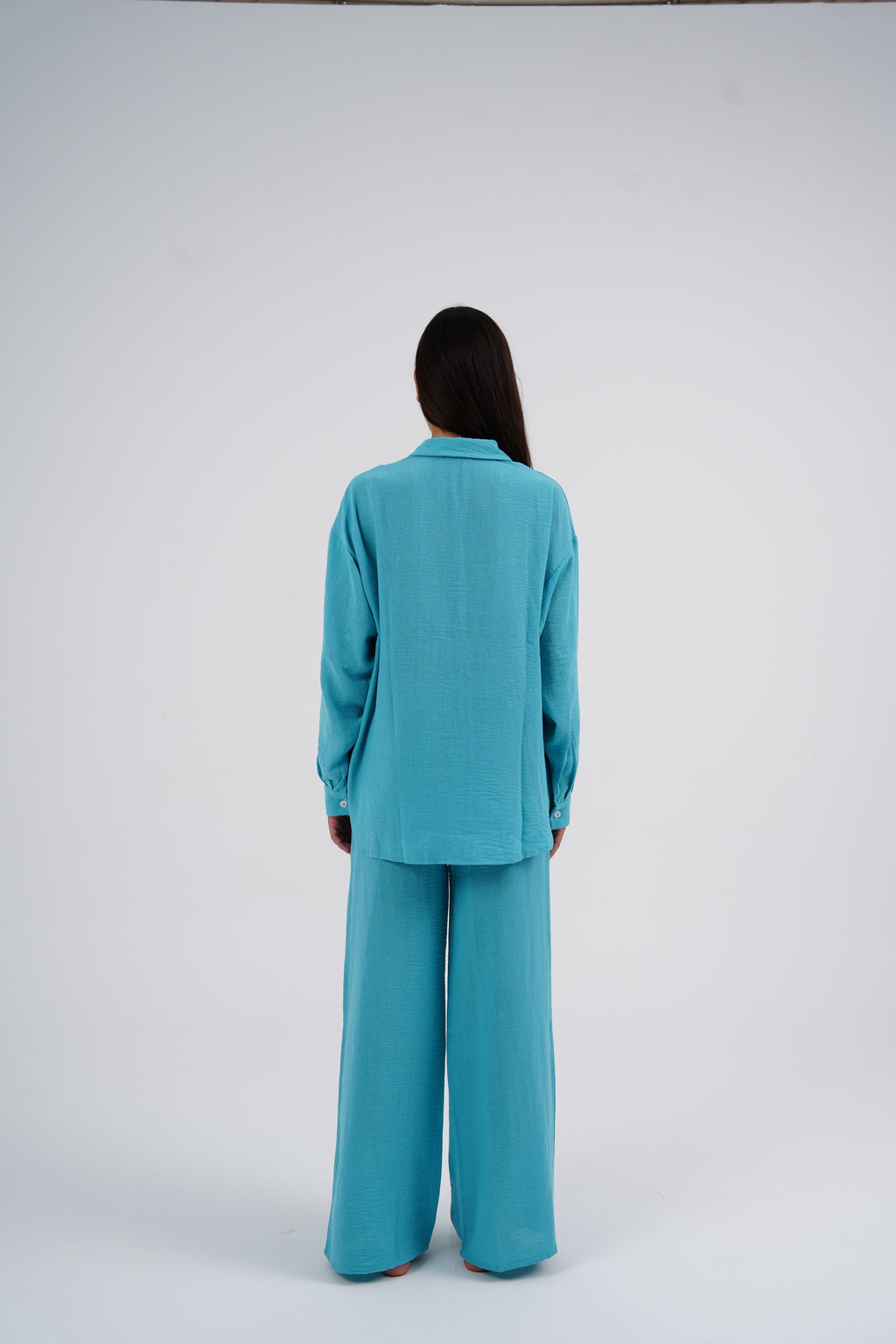 Bloom Turquoise Linen Set