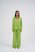 Bloom Green Linen Set