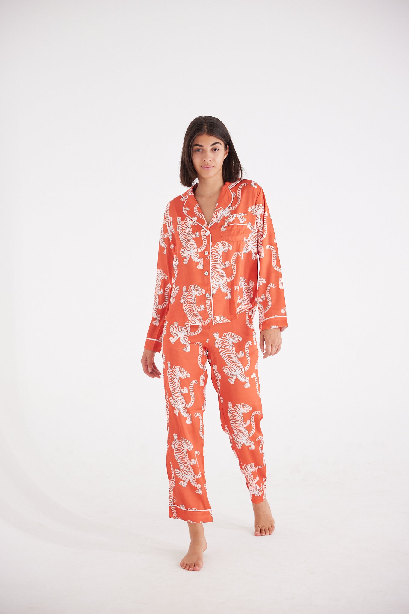 Tiger Satin Pj Set