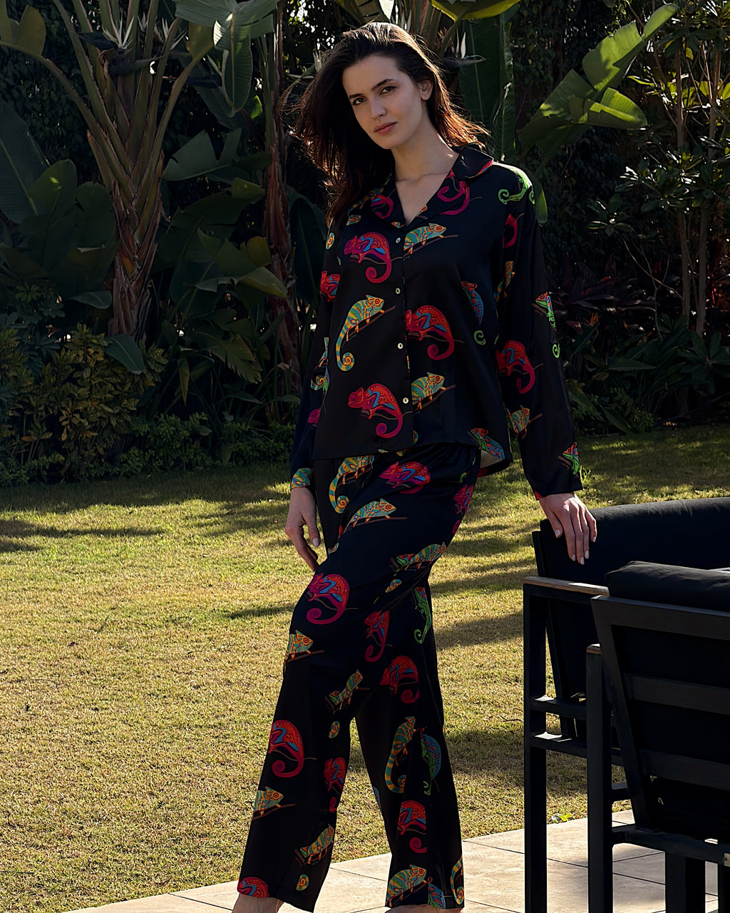 Chameleon Satin Set
